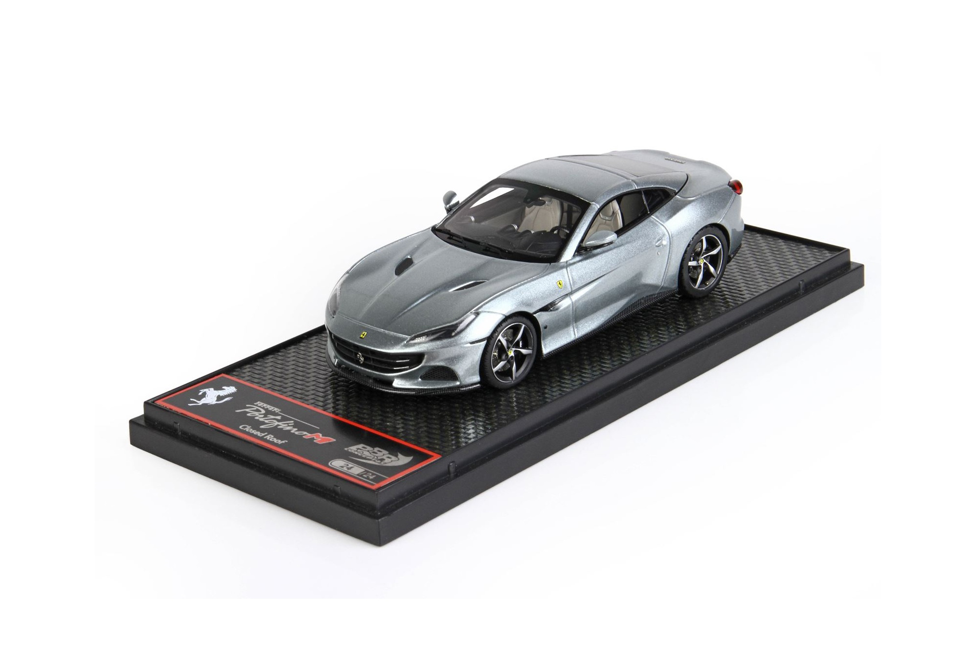 FERRARI PORTOFINO M SPIDER CLOSED ROOF TITANIUM GREY METAL / ФЕРРАРИ ПОРТОФИНО М СПАЙДЕР ЗАКРЫТАЯ КРЫША МЕТАЛ 1:43 СЕРЫЙ