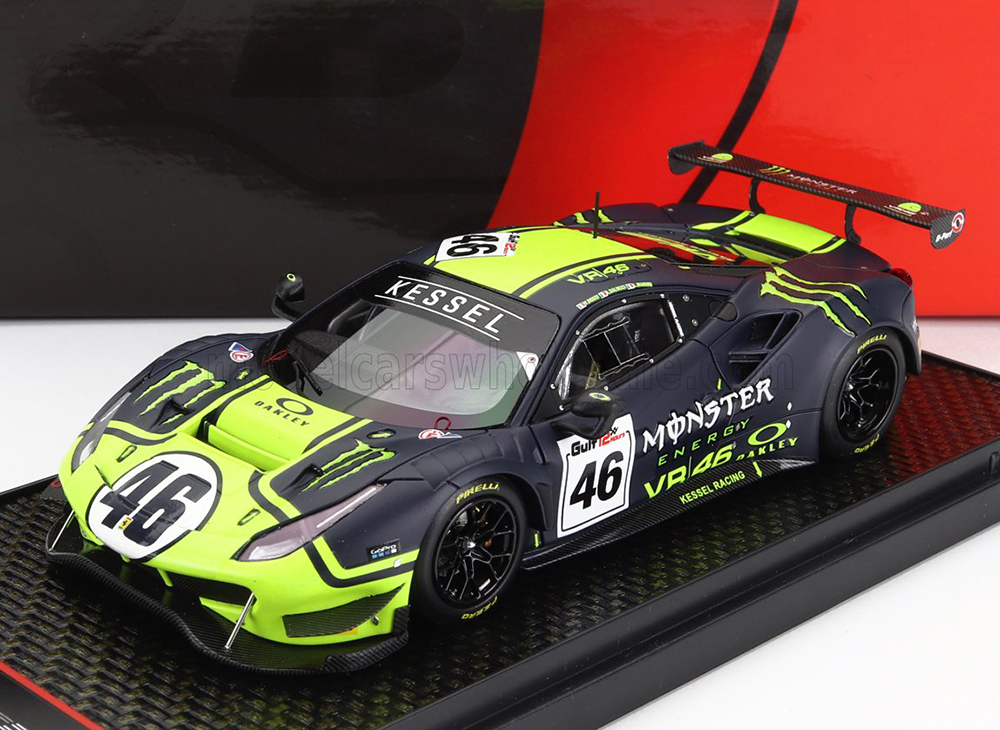 FERRARI 488 GT3 3.9L TURBO V8 TEAM KESSEL RACING VR46 N46 12H GULF 2021