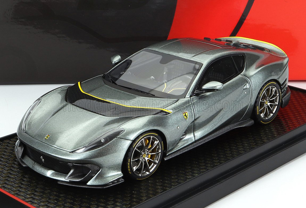 FERRARI 812 COMPETIZIONE (2021), GRIGIO COBURN - YELLOW GREY MET