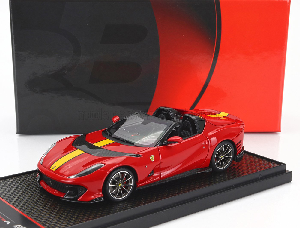 FERRARI 812 COMPETIZIONE A SPIDER (2022) - SILVER WHEELS, ROSSO CORSA 322 - RED YELLOW