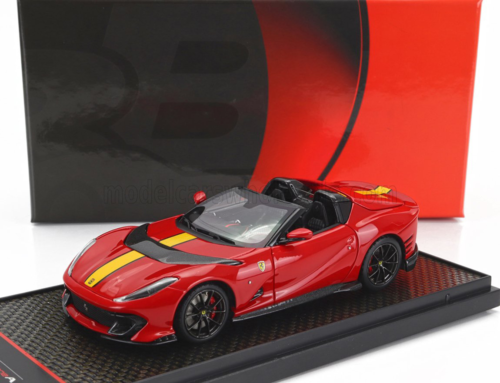 FERRARI 812 COMPETIZIONE A SPIDER (2022) - BLACK WHEELS, ROSSO CORSA 322 - RED YELLOW