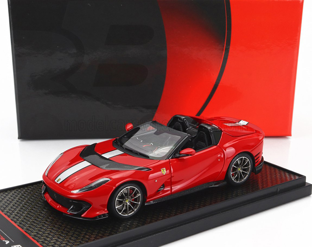 FERRARI 812 COMPETIZIONE A SPIDER (2022) - SILVER WHEELS, ROSSO CORSA 322 - RED SILVER