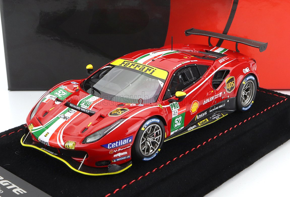 FERRARI 488 GTE 3.9L TURBO V8 TEAM AF CORSE N52 LMGTE PRO CLASS 24H LE MANS (2021) S.BIRD - M.MOLINA - D.SERRA, RED