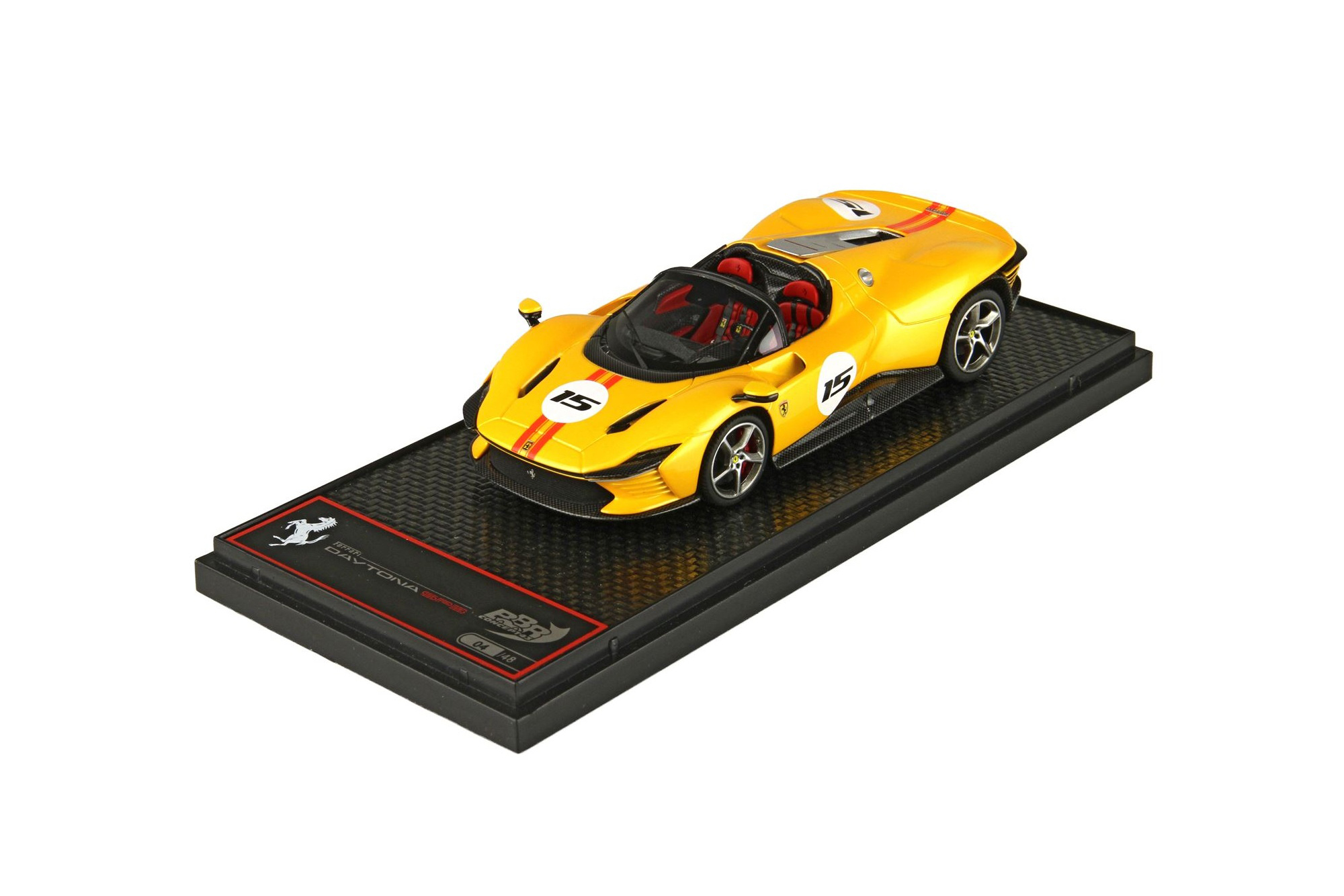 FERRARI DAYTONA SP3 SERIE ICONA TRILAYERED YELLOW / ФЕРРАРИ ДАЙТОНА СП3 СЕРИЕ ИКОНА ТРИЛАИЕРЕД 1:43 ЖЕЛТЫЙ
