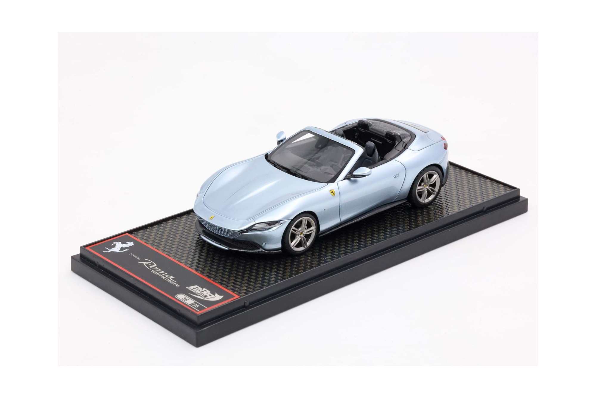 FERRARI ROMA SPIDER GRAY ALLOY / ФЕРРАРИ РОМА СПАЙДЕР 1:43 СЕРЫЙ