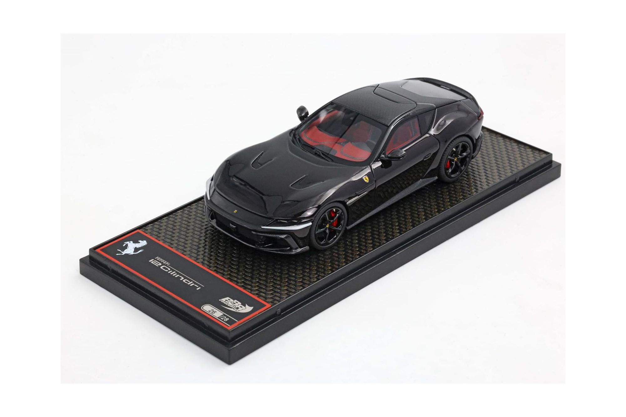 FERRARI 12CILINDRI COUPE PUROSANGUE BLACK - RED BRAKES / ФЕРРАРИ 12КИЛИНДРИ КУПЕ ПУРОСАНГВЕ 1:43 КРАСНЫЙ