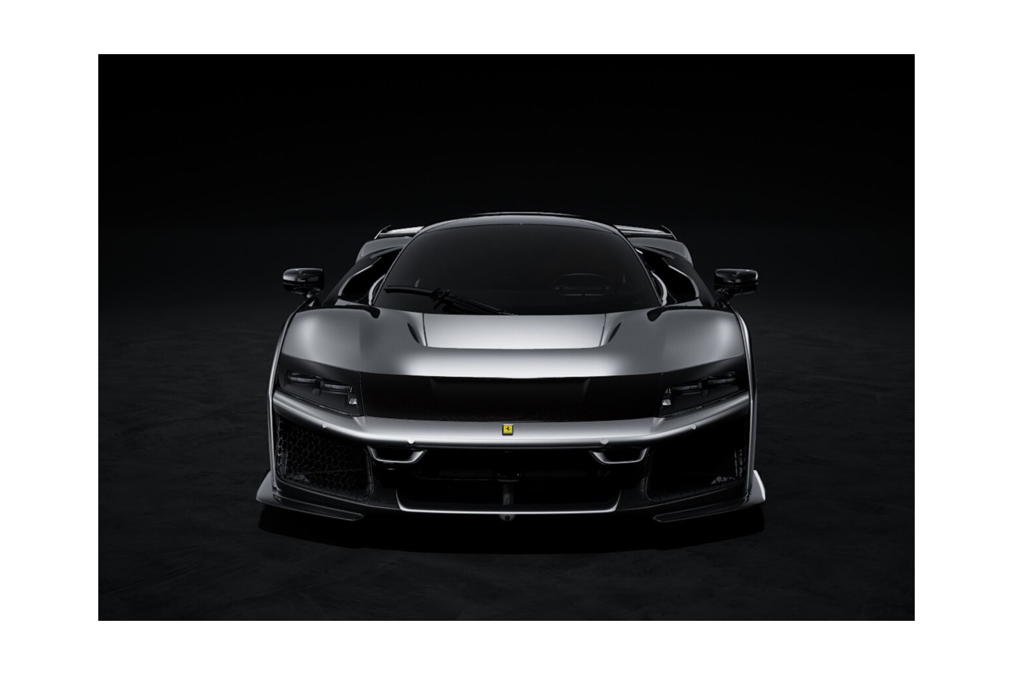 FERRARI F80 CARBON OPTIONAL GLOSS ALUMINIUM - CARBON WHEELS / ФЕРРАРИ Ф80 КАРБОН ОПТИОНАЛ ГЛОСС АЛУМИНИУМ 1:43 ЧЕРНЫЙ
