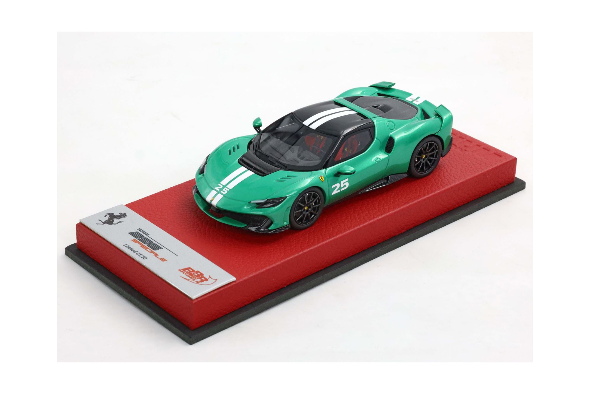 FERRARI 296 SPECIALE SHOWCAR VERDE NURBURGRING WITH LIVERY / ФЕРРАРИ 296 СПЕКИАЛЕ СХОВКАР НУРБУРГРИНГ ЛИВЕРИ 1:43 ЗЕЛЕНЫЙ