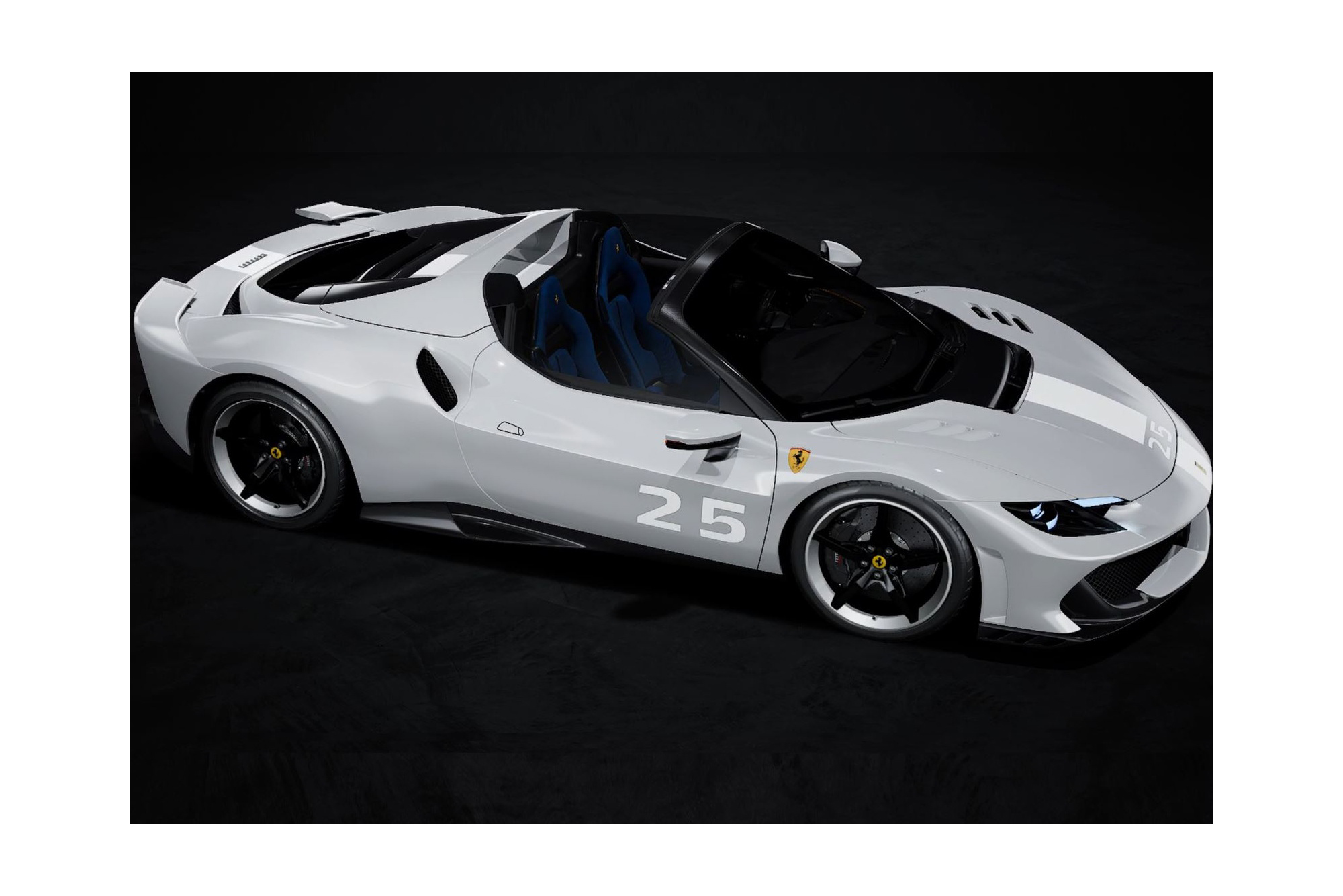 FERRARI 296 SPECIALE A GRIGIO SQUALO WITH LIVERY / ФЕРРАРИ 296 СПЕКИАЛЕ А СКУАЛО ЛИВЕРИ 1:43 СЕРЫЙ