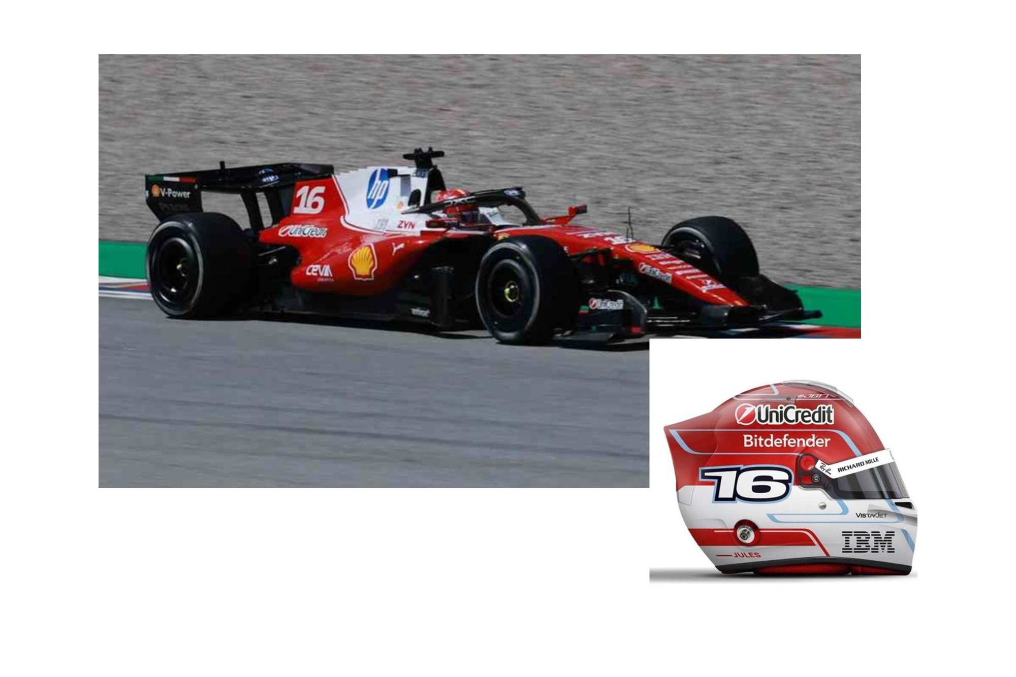 FERRARI SF26 F1 BARCELONA-CATALUNYA GRAND PRIX - DRIVER INCLUDED METAL DIECAST LECLERC / ФЕРРАРИ СФ26 Ф1 БАРКЕЛОНА-КАТАЛУНИА ГРАН-ПРИ 1:43