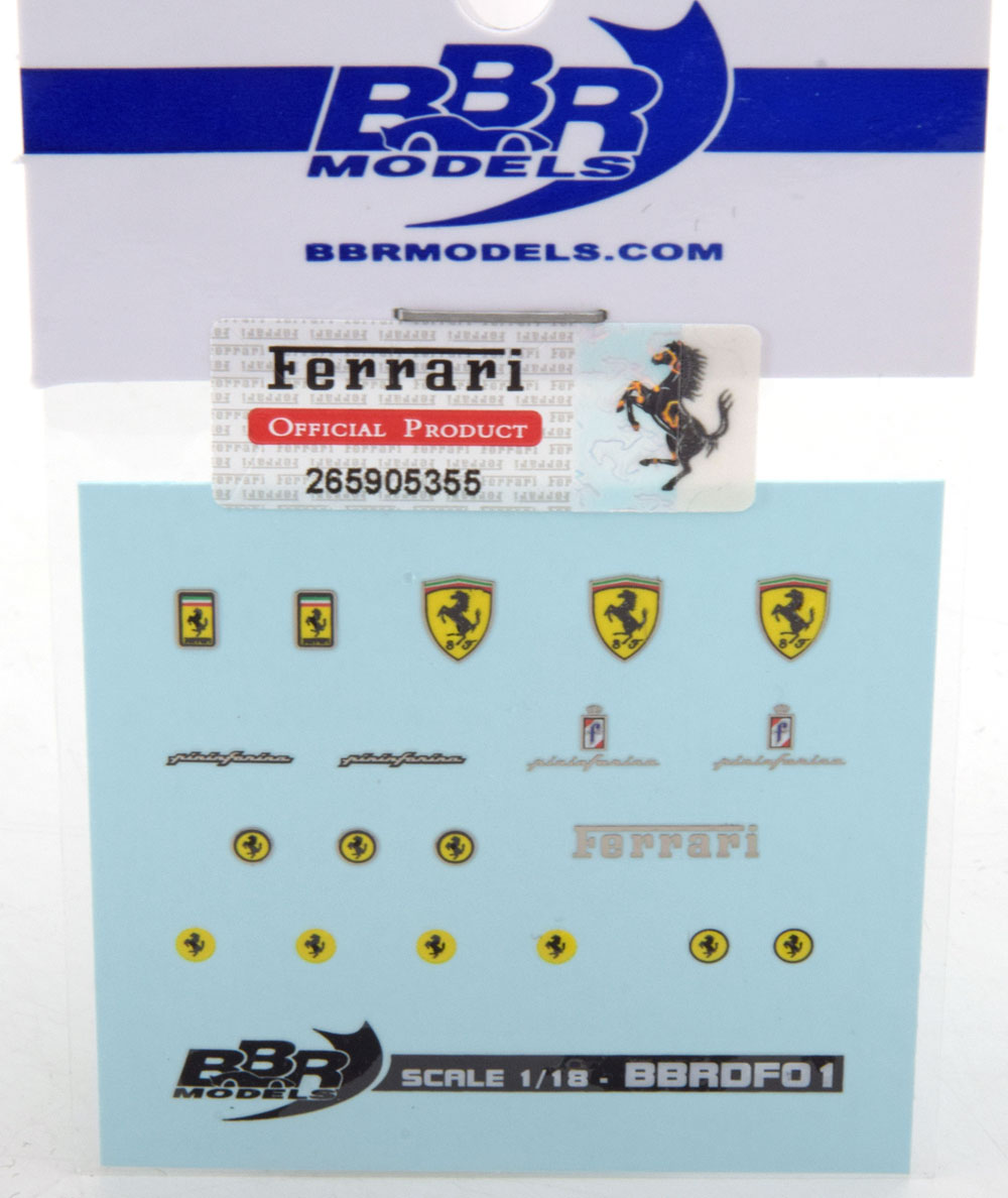 FERRARI DECAL SET STEMMI