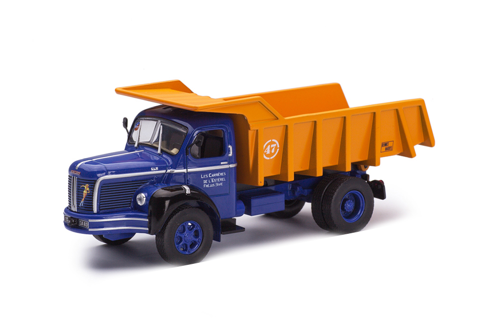 BERLIET GLM 10 1953 BENNE CARRIÈRE MARREL САМОСВАЛ СИНИЙ С ОРАНЖЕВЫМ