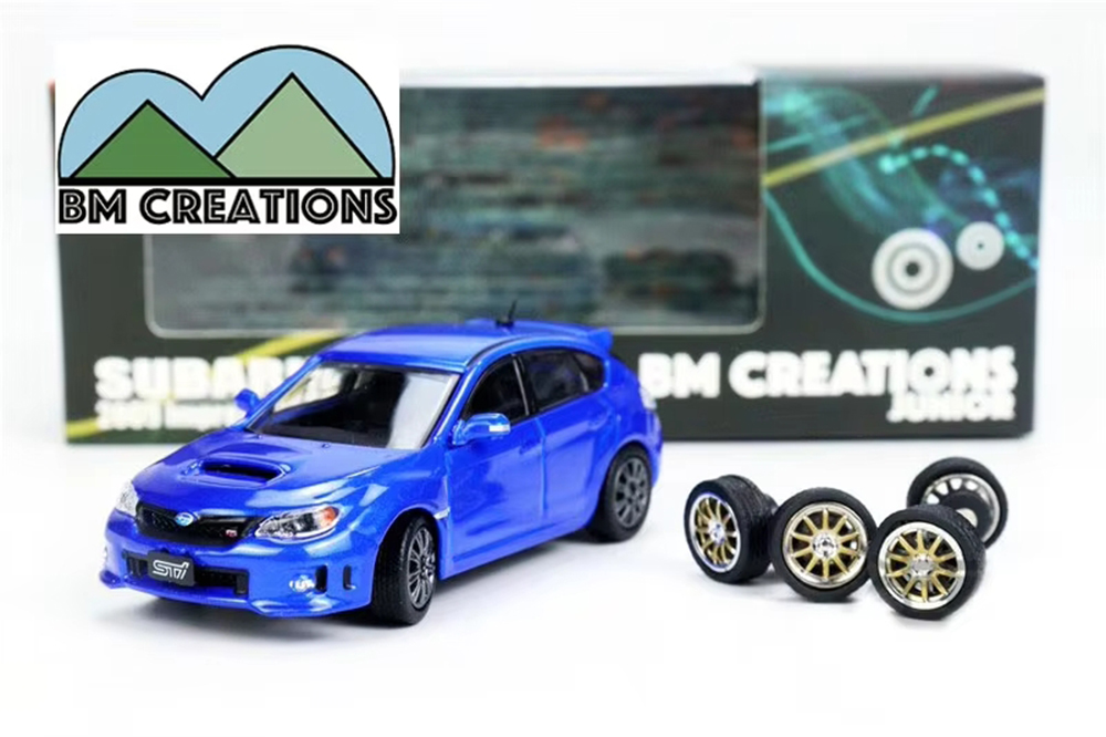 SUBARU IMPREZA WRX 2009 (ПРАВОРУЛЬНЫЙ) СИНИЙ (ДЛИНА МОДЕЛИ 6-10 СМ)