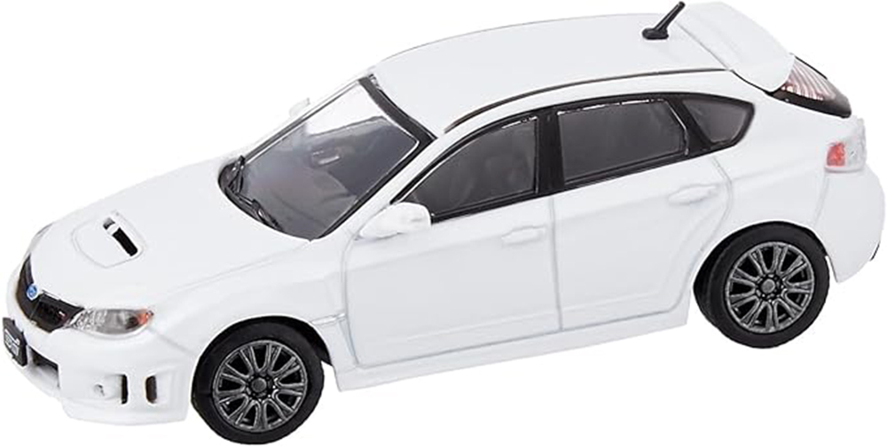 SUBARU IMPREZA WRX 2009 (ЛЕВОРУЛЬНЫЙ) БЕЛЫЙ (ДЛИНА МОДЕЛИ 6-10 СМ)