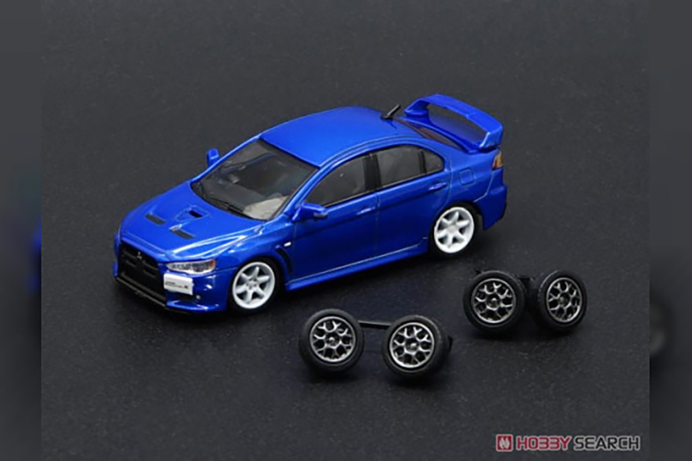 MITSUBISHI LANCER EVO X LHD (2007), BLUE (ДЛИНА МОДЕЛИ 6-10 СМ)