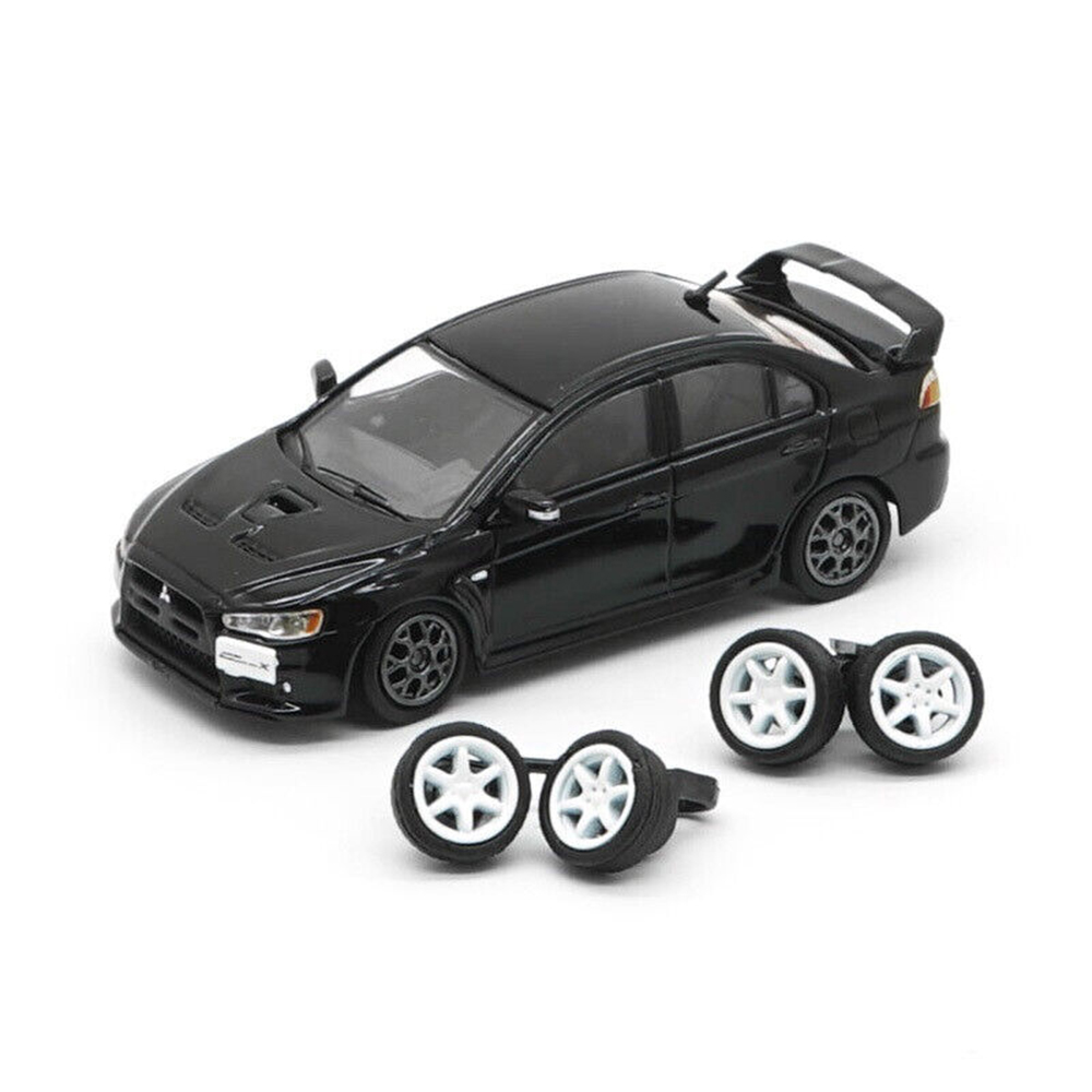 MITSUBISHI LANCER EVO X 2007 (ПРАВОРУЛЬНЫЙ) ЧЕРНЫЙ (ДЛИНА МОДЕЛИ 6-10 СМ)