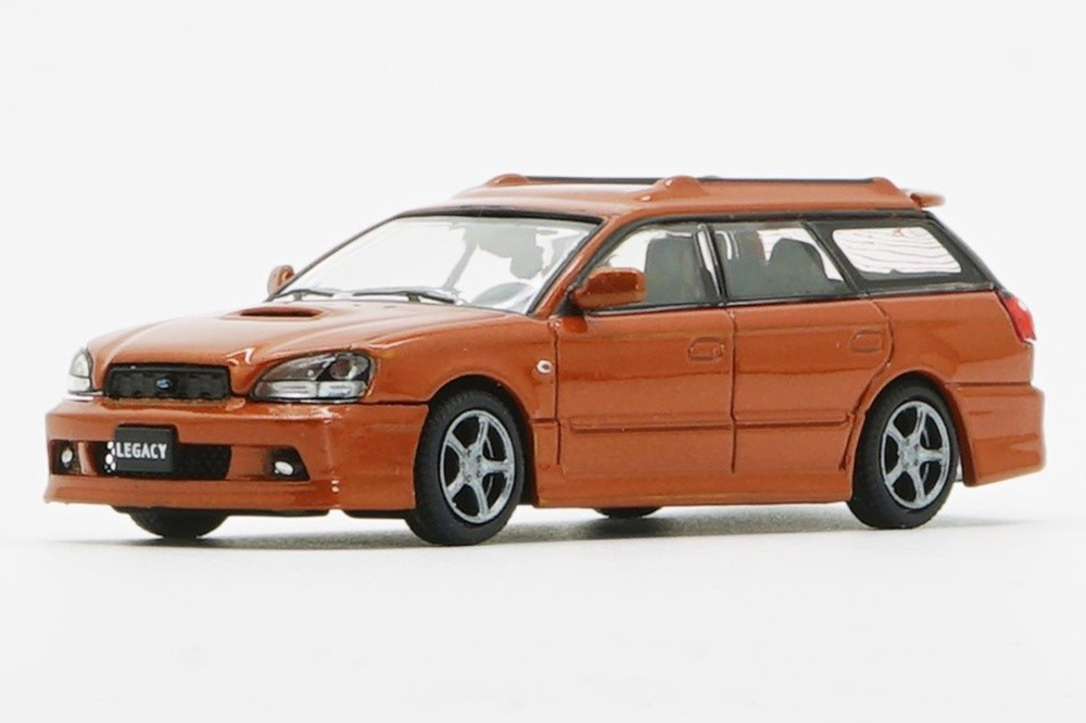 SUBARU LEGACY E-TUNE II 2002 (ПРАВОРУЛЬНЫЙ) ОРАНЖЕВЫЙ (ДЛИНА МОДЕЛИ 6-10 СМ)