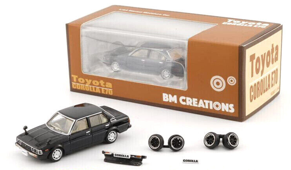 TOYOTA COROLLA E70 ЧЕРНЫЙ (ПРАВОРУЛЬНЫЙ) (ДЛИНА МОДЕЛИ 6-10 СМ)