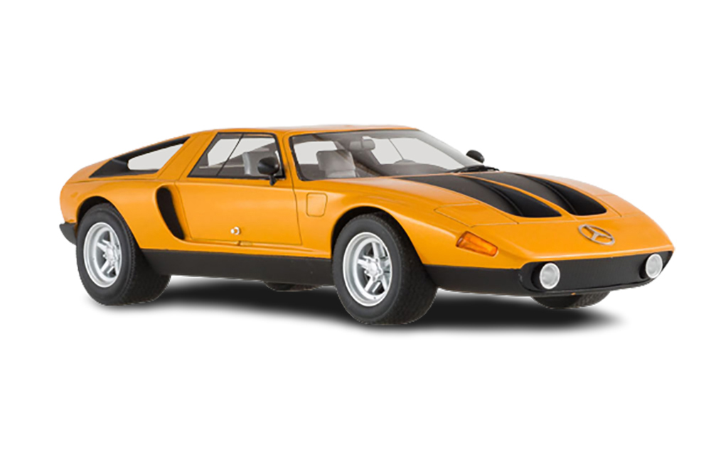 MERCEDES C111/II CONCEPT CAR 1970 METALLIC ORANGE