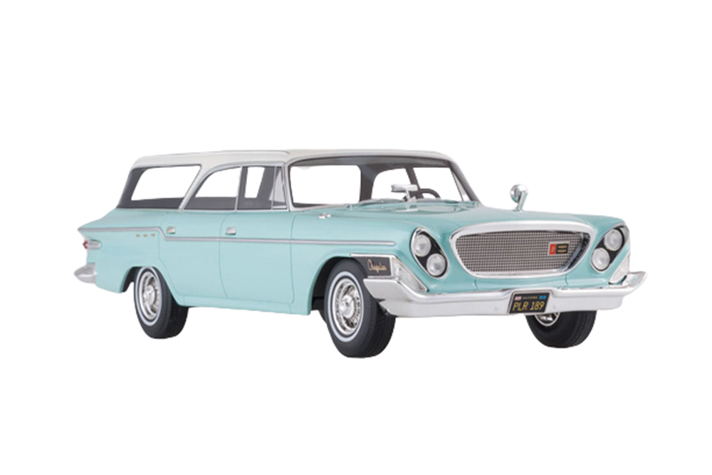 CHRYSLER NEWPORT TOWN & COUNTRY WAGON LIGHT GREEN/WHITE 1962
