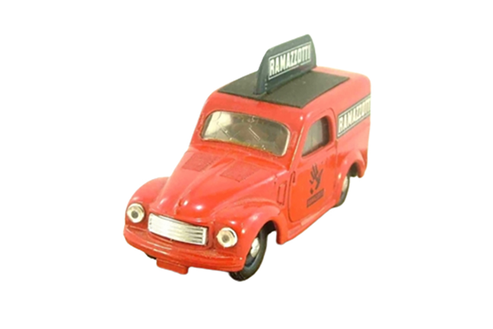 FIAT 500 C FURGONE COMMERCIALE RAMAZZOTTI 1949 SERIE A NANNA DOPO CAROSELLO RED