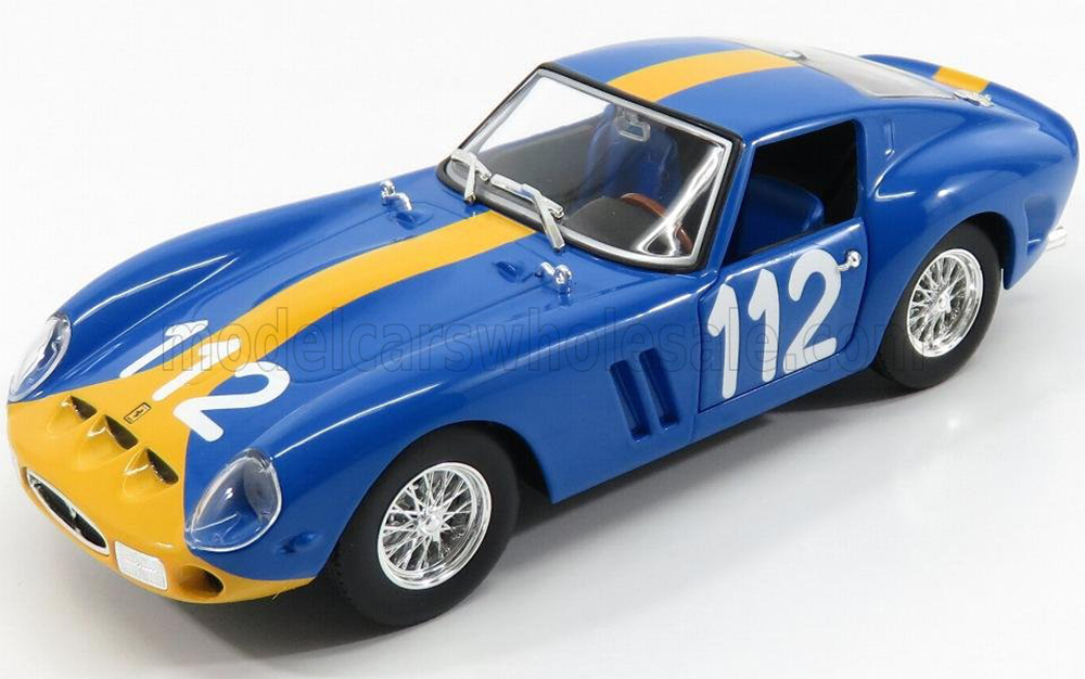 FERRARI 250 GTO CH.3445 LHD N112 2ND TARGA FLORIO 1964 U.NORINDER - P.TROBERG, BLUETTE YELLOW