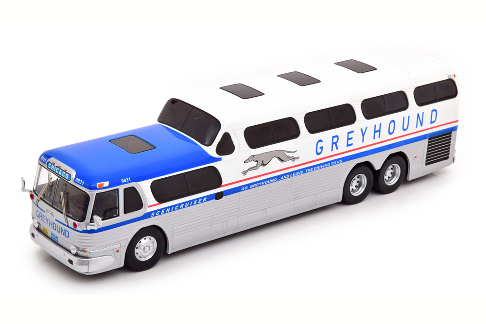 GMC SCENICRUISER GREYHOUND 1956 WHITE/SILVER