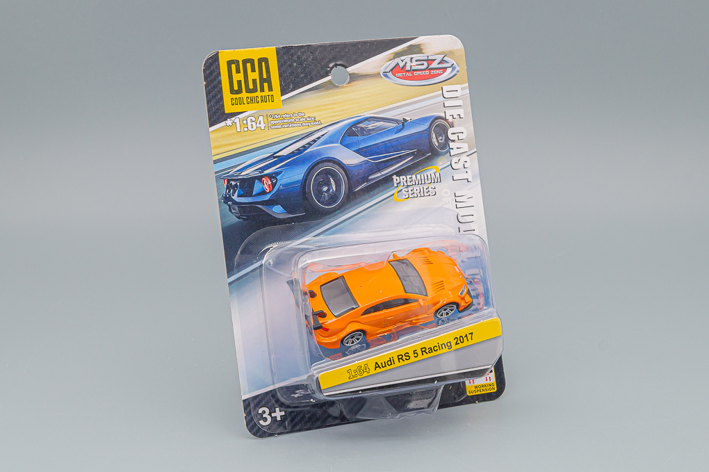 AUDI RS 5 RACING 2017, ORANGE (ДЛИНА МОДЕЛИ 6-10 СМ)