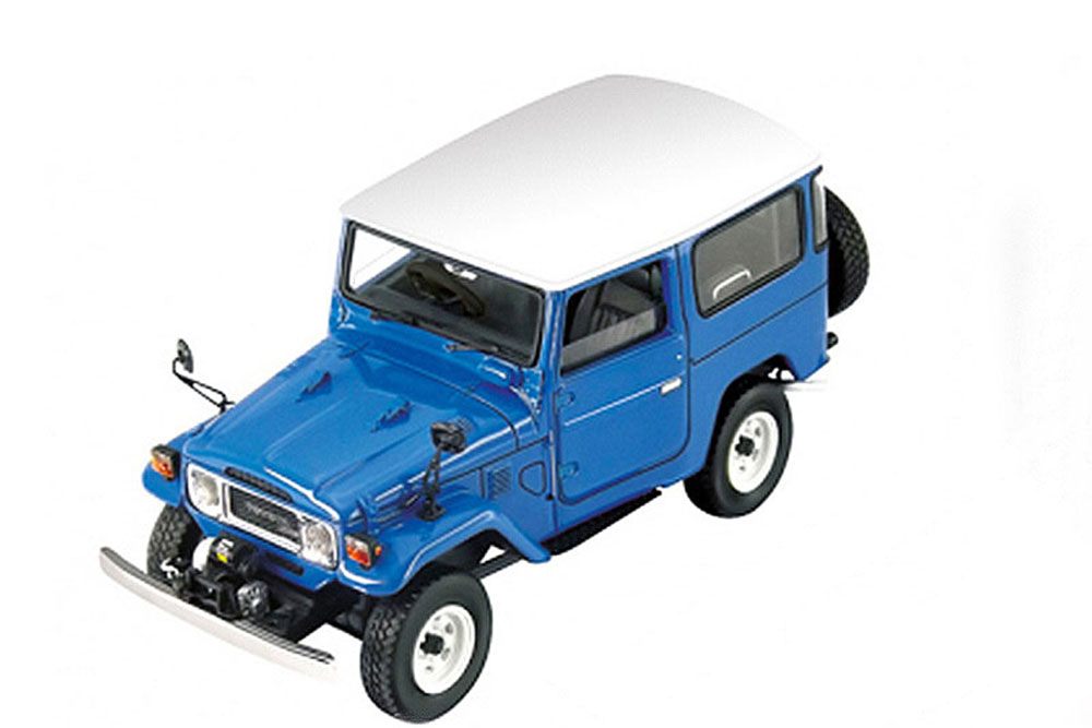 TOYOTA LAND CRUISER FJ40, BLUE / WHITE ROOF