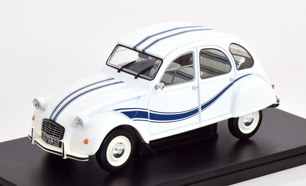 CITROEN 2CV FRANCE 1983 WHITE DARKBLUE
