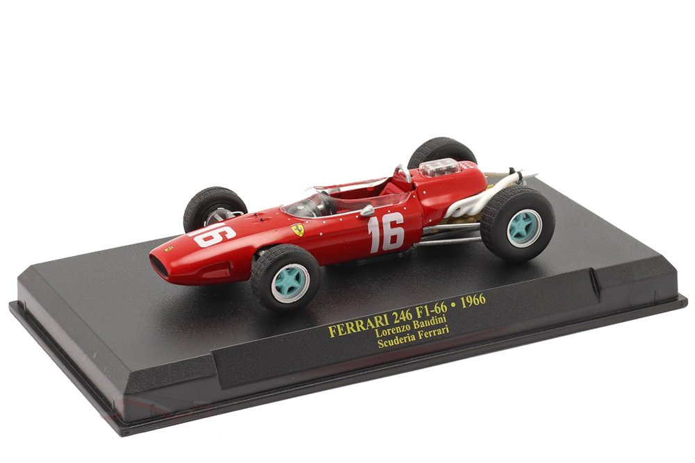 FERRARI 246 #16 LORENZO BANDINI 2ND MONACO GP 1966 / ФЕРРАРИ 246 КРАСНЫЙ
