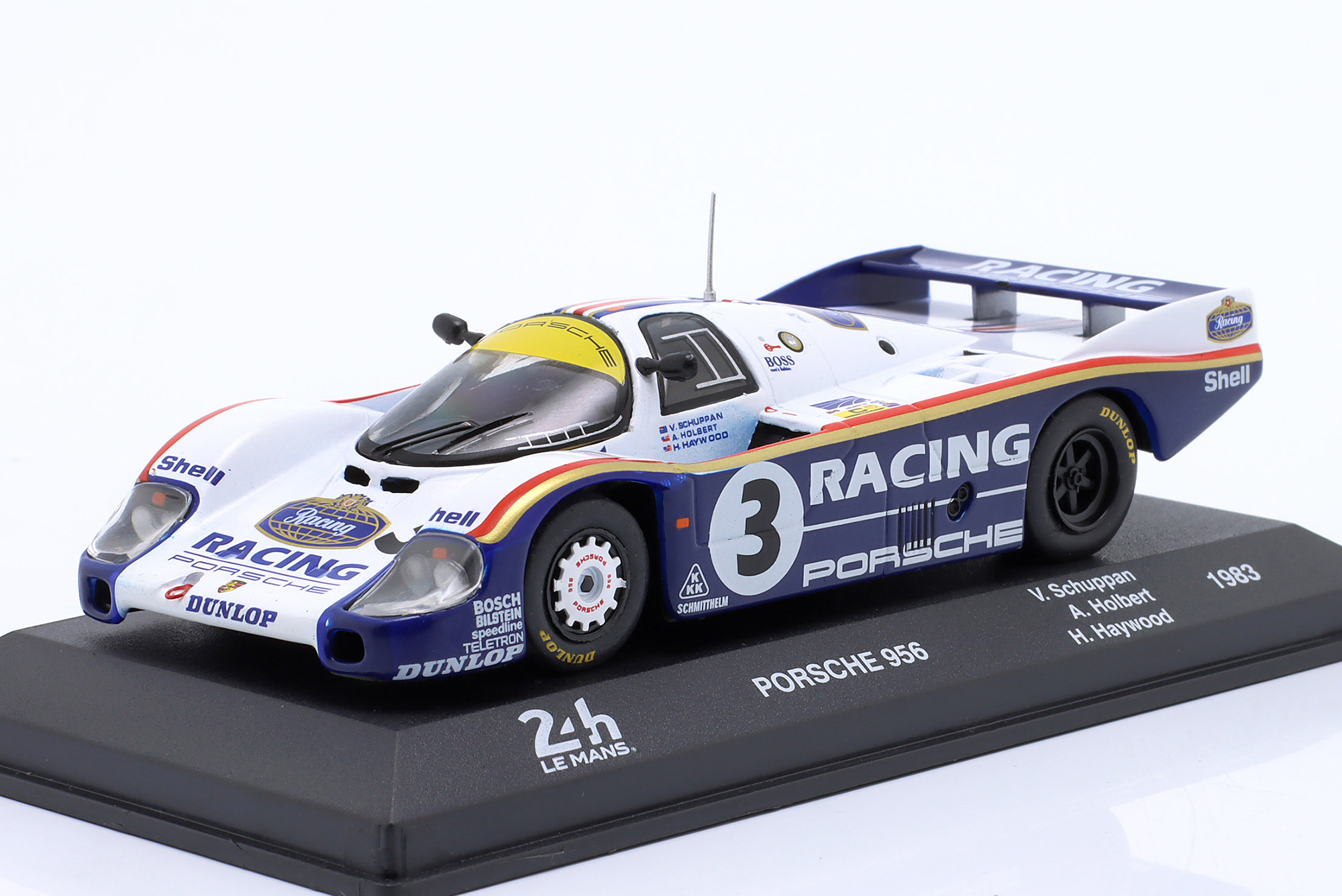 PORSCHE 956 #3 WINNER 24H LEMANS 1983 HOLBERT, HAYWOOD, SCHUPPAN / ПОРШЕ 956 ПОБЕДИТЕЛЬ 24 ЧАСА ЛЕ-МАН ХОЛБЕРТ ХАЙВУД ШУППАН