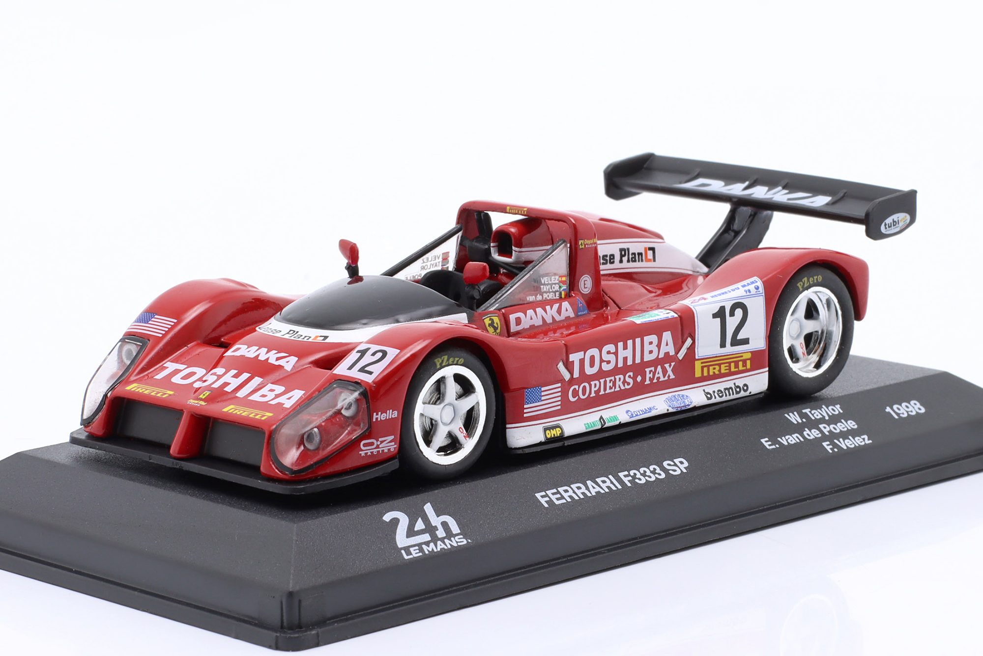 FERRARI 333SP #12 8TH 24H LEMANS 1998 TAYLOR, VAN DE POELE, VELEZ / ФЕРРАРИ 333SP 8TH 24 ЧАСА ЛЕ-МАН ТАЙЛОР ВАН ДЕ ПОЕЛЕ ВЕЛЕЗ