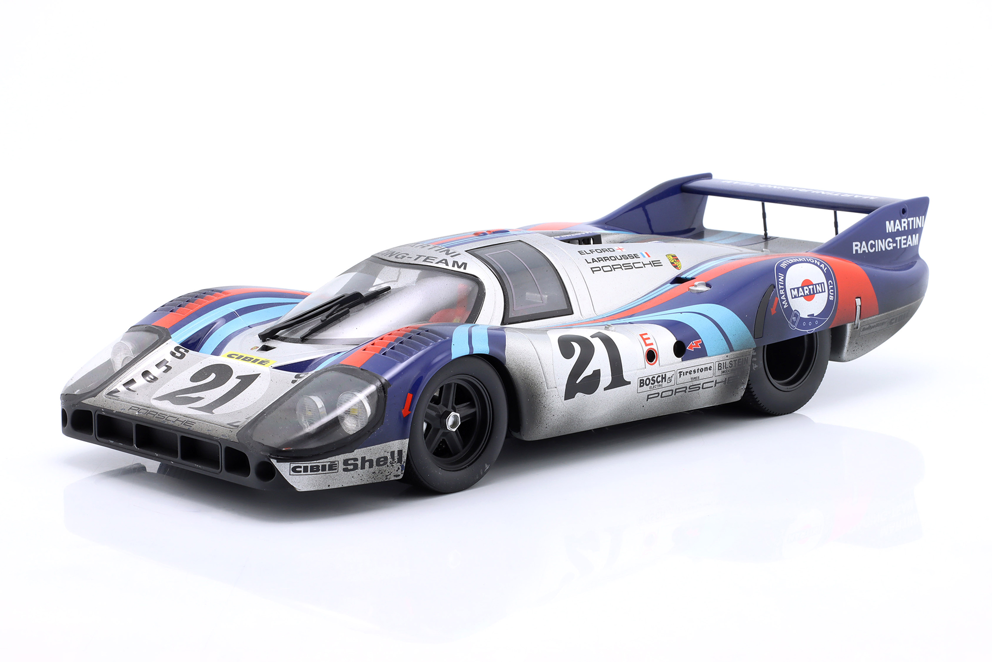 PORSCHE 917 LH #21 24H LEMANS 1971 LARROUSSE, ELFORD DIRTY VERSION / ПОРШЕ 917 ЛХ 24 ЧАСА ЛЕ-МАН ЛАРРУССЕ ЕЛФОРД ГРЯЗНАЯ ВЕРСИЯ