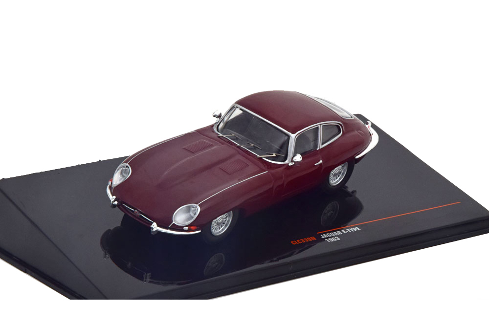 JAGUAR E-TYPE COUPE 1963 DARK RED / JAGUAR E-TYPE КУПЕ 1963 ТЕМНО-КРАСНЫЙ