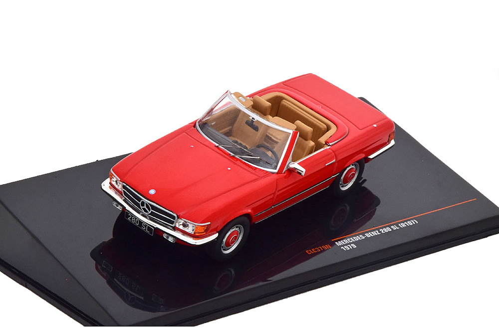 MERCEDES W107 280 SL (R107) CONVERTIBLE 1979 RED / МЕРСЕДЕС 280 КАБРИОЛЕТ КРАСНЫЙ
