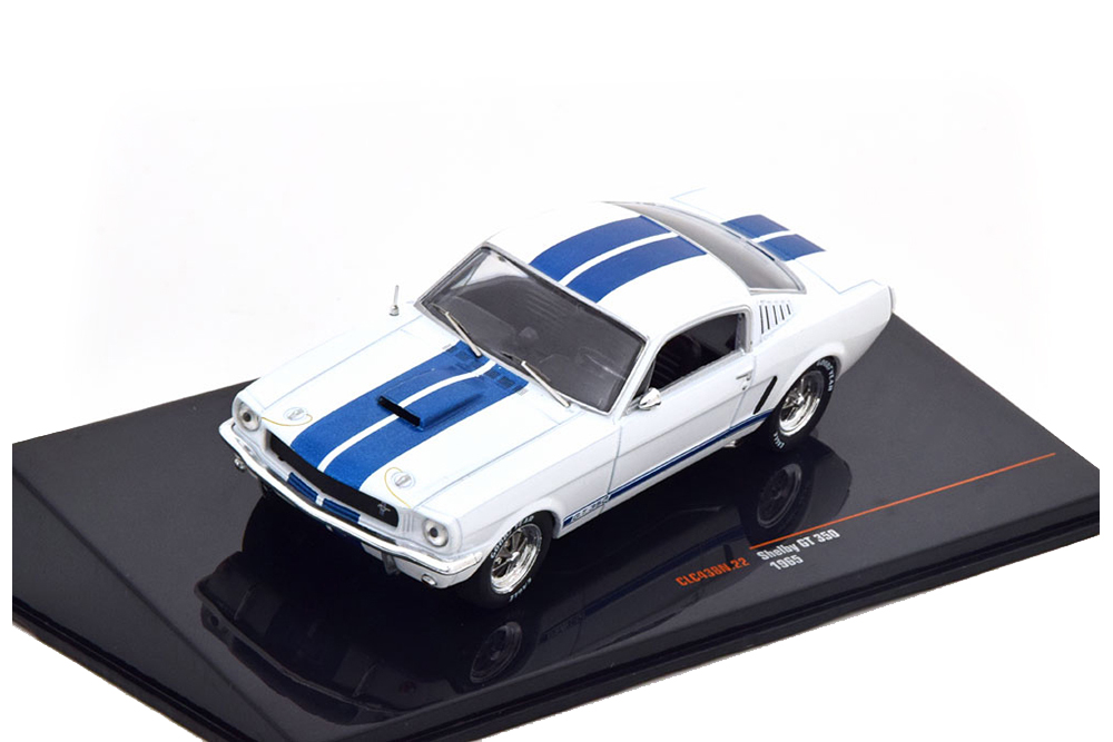 FORD MUSTANG SHELBY GT 350 1965 WHITE/BLUE / ФОРД МУСТАНГ