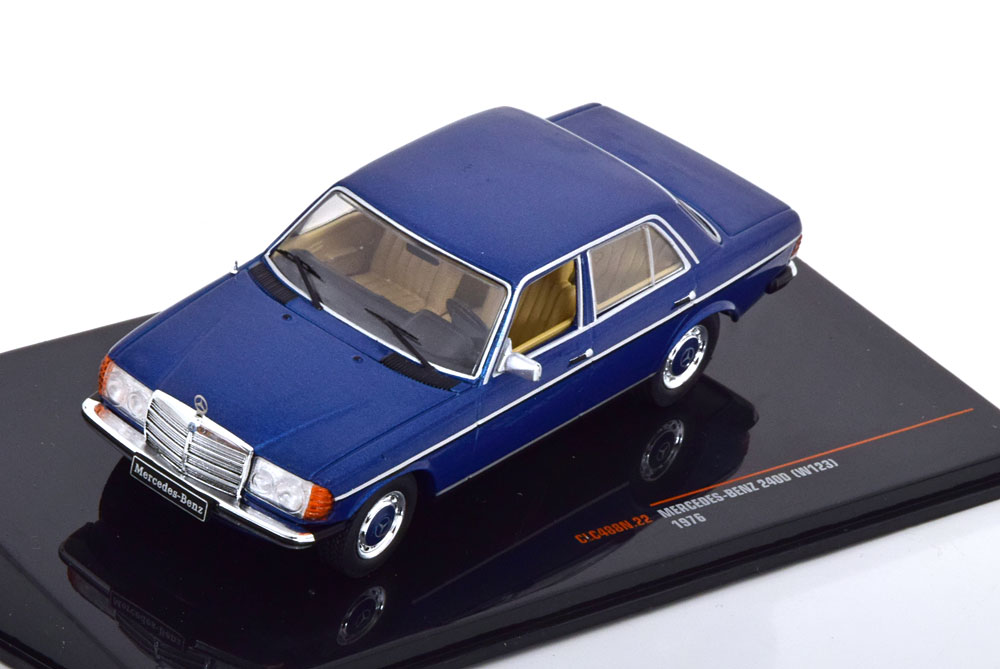 MERCEDES 240D W123 SALOON 1976 BLUEMETALLIC