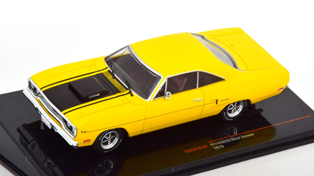 PLYMOUTH ROAD RUNNER 1970 YELLOW BLACK