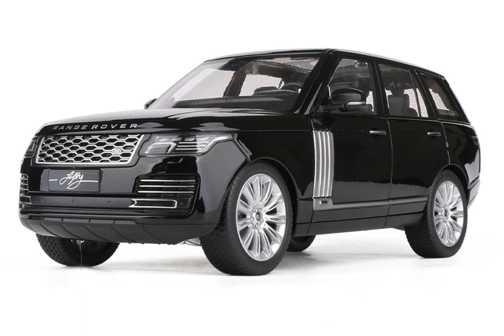 LAND ROVER RANGE ROVER SV AUTOBIOGRAPHY VOGUE 2021 BLACK / РЭНЖ РОВЕР ЧЕРНЫЙ (ДЛИНА 28 СМ) СВЕТЯТСЯ ФАРЫ + ЗВУК (БЕЗ УПАКОВКИ, ВОЗМОЖНЫ ПРИТЕРТОСТИ)