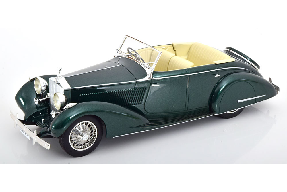 ROLLS-ROYCE 25-30 GURNEY NUTTING ALL WEATHER TOURER 1937 DARK GREEN METALLIC