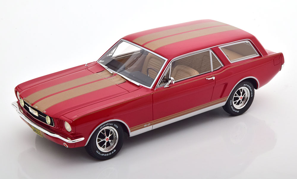 FORD MUSTANG INTERMECCANICA WAGON 1965 RED GOLDEN