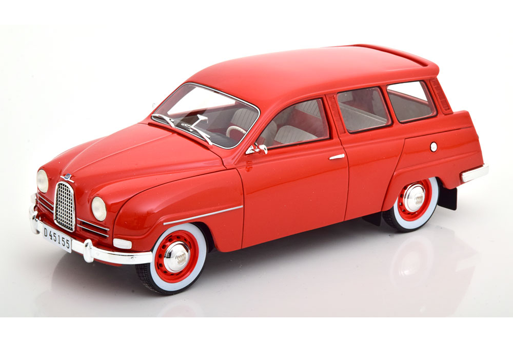 SAAB 95 1963 LIGHT RED