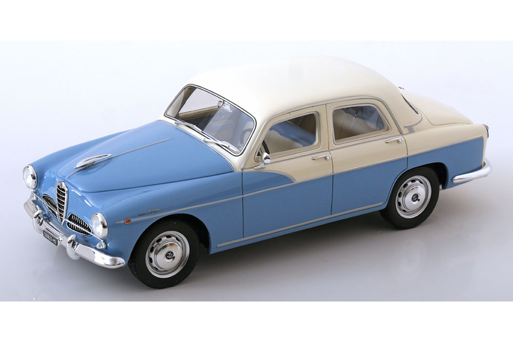 ALFA ROMEO 1900 SUPER BERLINA 1958 LIGHT BLUE CREME-WHITE