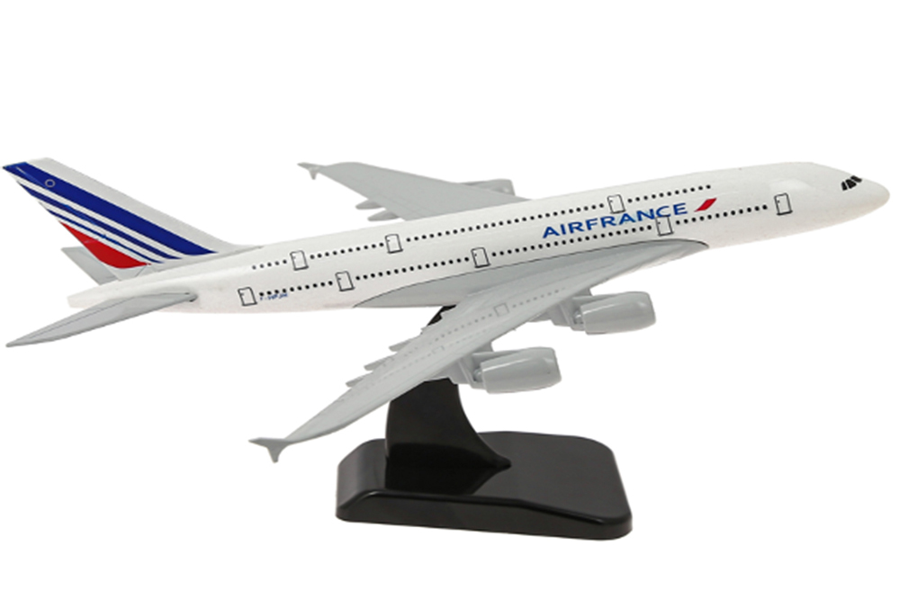 AIRBUS A380 AIR FRANCE / МОДЕЛЬ САМОЛЕТА ЭЙРБАС АЭРОБУС A380 AIR FRANCE (ДЛИНА 19 СМ)