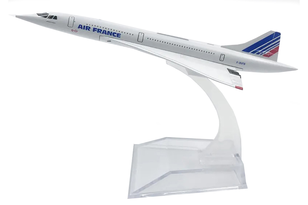 CONCORDE AIR FRANCE / МОДЕЛЬ САМОЛЕТА КОНКОРД ЭЙР ФРАНС (ДЛИНА 16 СМ)