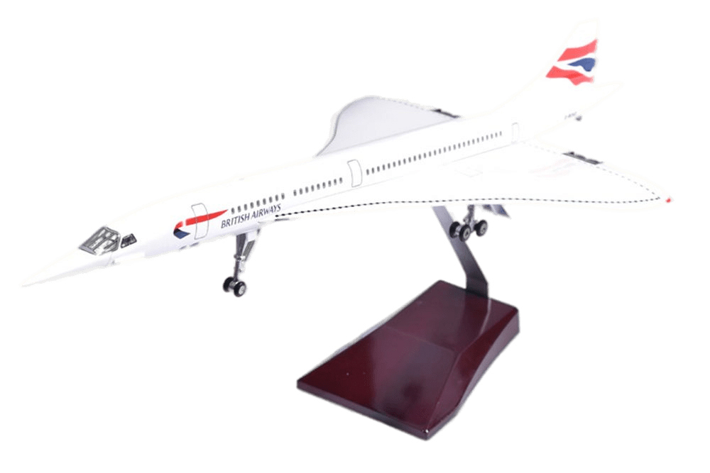 CONCORDE BRITISH AIRWAYS / МОДЕЛЬ САМОЛЕТА КОНКОРД БРИТИШ ЭРВЕЙС (С ОСВЕЩЕНИЕМ САЛОНА ДЛИНА 40 СМ)