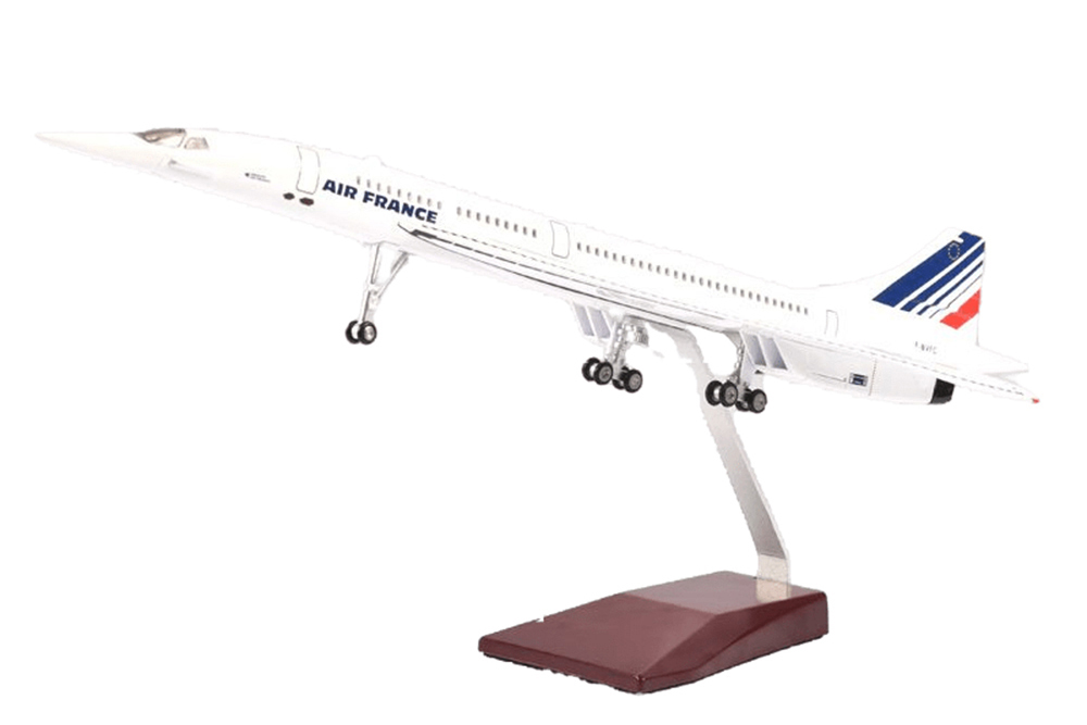 CONCORDE AIR FRANCE / МОДЕЛЬ САМОЛЕТА КОНКОРД ЭЙР ФРАНС (С ОСВЕЩЕНИЕМ САЛОНА ДЛИНА 40 СМ)