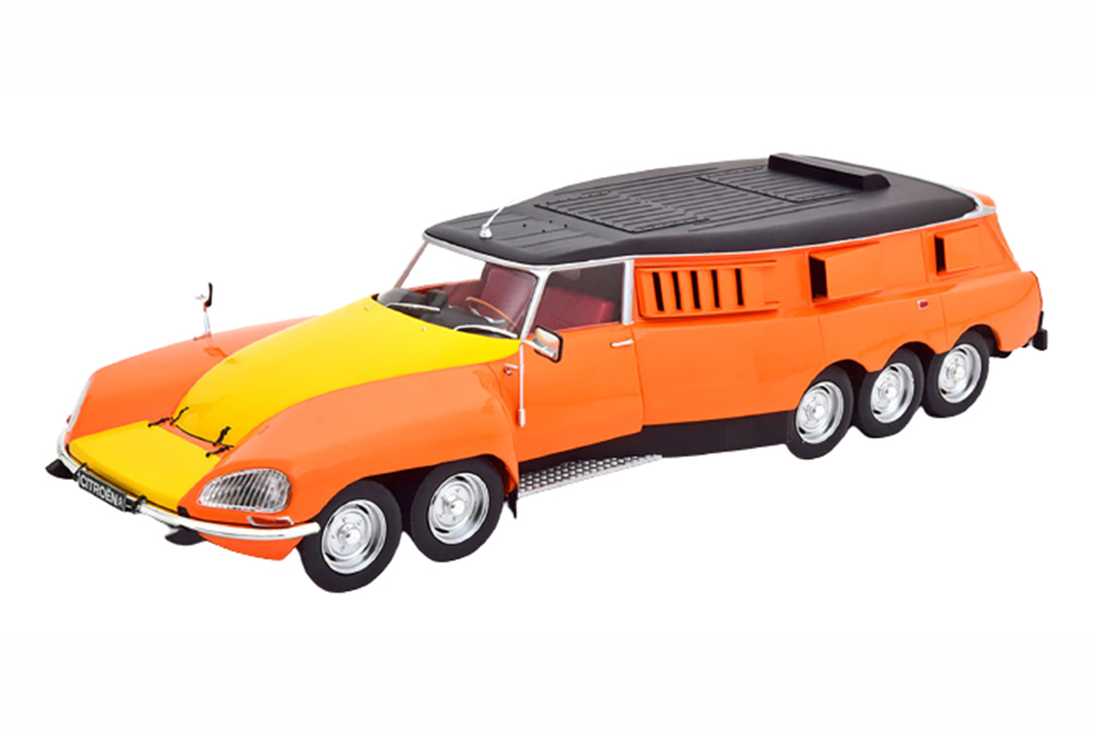 CITROEN DS PLR MICHELIN TESTCAR MILLE PATTES 1972 ORANGE YELLOW BLACK