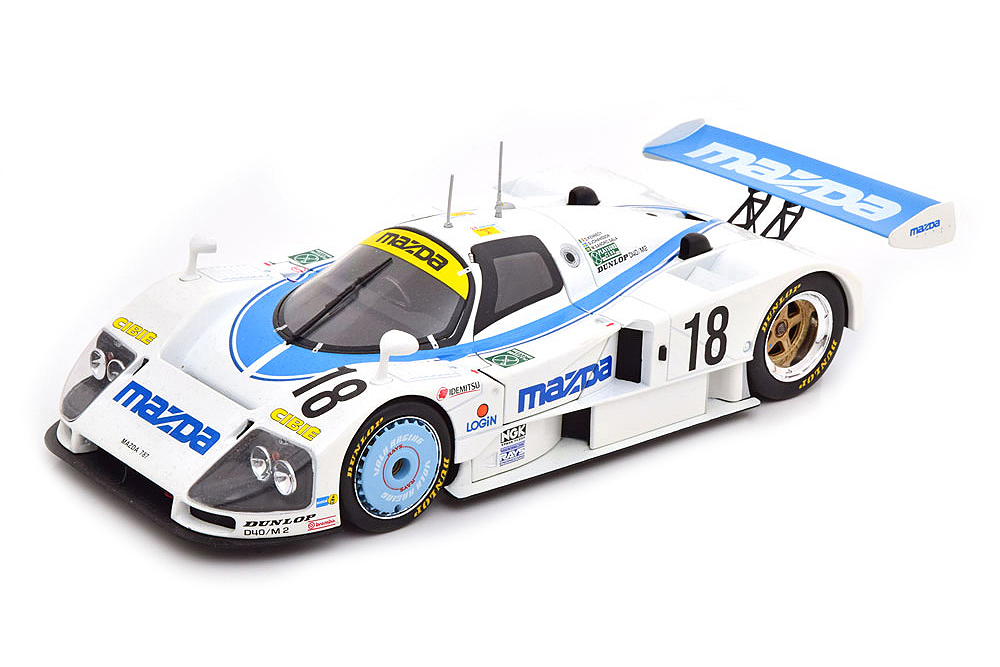 MAZDA 787 B NO.18, 24H LE MANS KENNEDY/JOHANSSON/SANDRO SALA 1991 / МАЗДА 787 БЕЛЫЙ